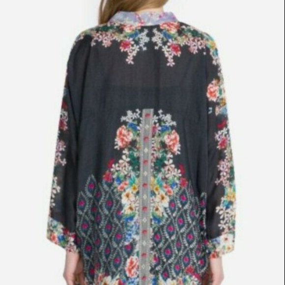 NWT JOHNNY WAS Shae Silk Kimono Small $275 - Picture 4 of 6